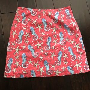Vineyard Vines Size 4, starfish print, beach skirt